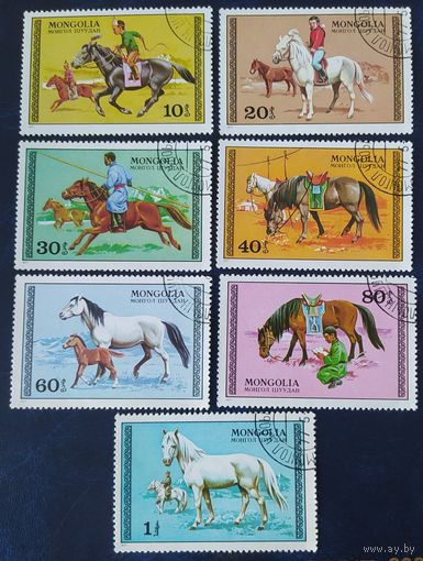 Монголия 1977 лошади.