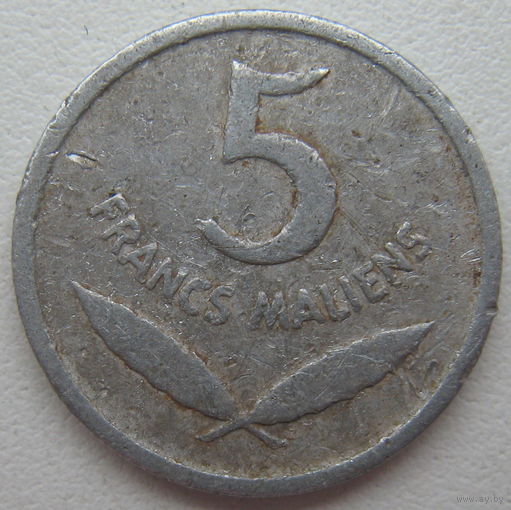 Мали 5 франков 1961 г.
