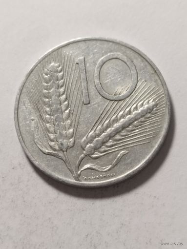 Италия 10 лир 1956