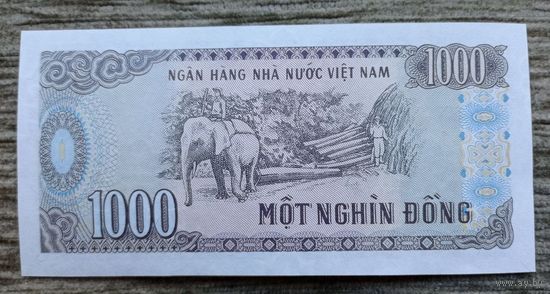Werty71 Вьетнам 1000 донг 1988 UNC банкнота