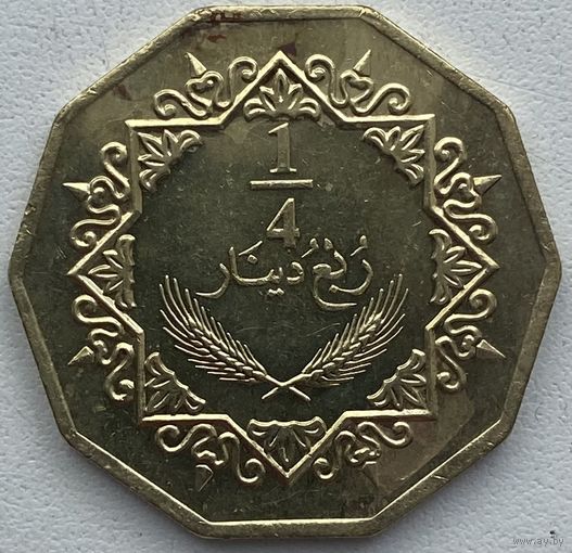 Ливия 1/4 динара 2009 г.