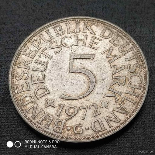 5 марок 1972 г. G