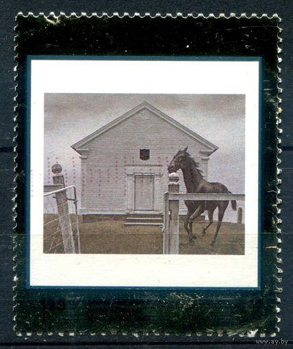 Канада - 2002г. - кирха, картина - 1 марка - полная серия, чистая, без клея [Mi 2042]. #3-WB-98-B-2