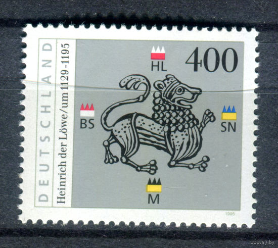 Германия - 1995г. - Генрих Лев, 800 лет со дня смерти - полная серия, MNH [Mi 1805] - 1 марка