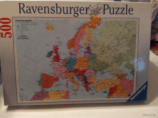 Паззл Политическая Карта Европы 500 элементов Ravensburger
