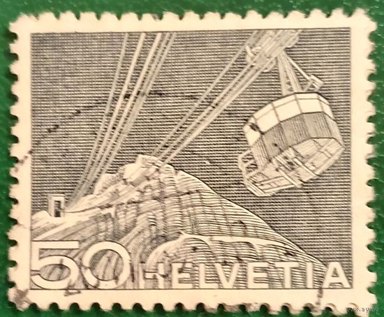 Швейцария 1949. Подвесная канатная дорога