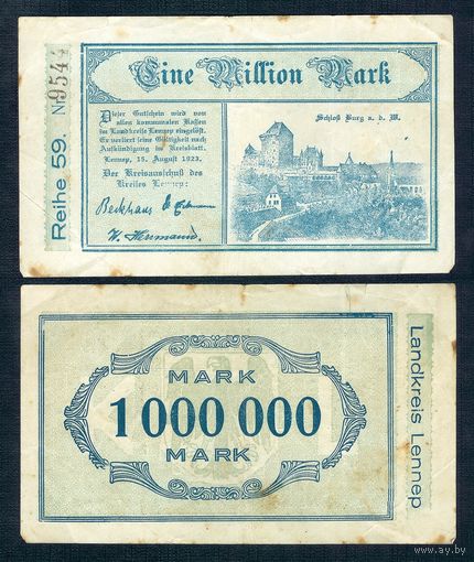 Германия, 1.000.000 марок 1923 год.