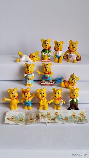 Мишки на отдыхе Киндер Haribo Германия 1995 год.