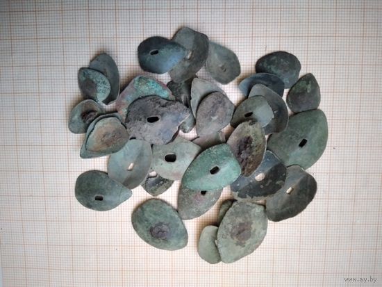 Тыльник ножа, старинный. 34 шт.