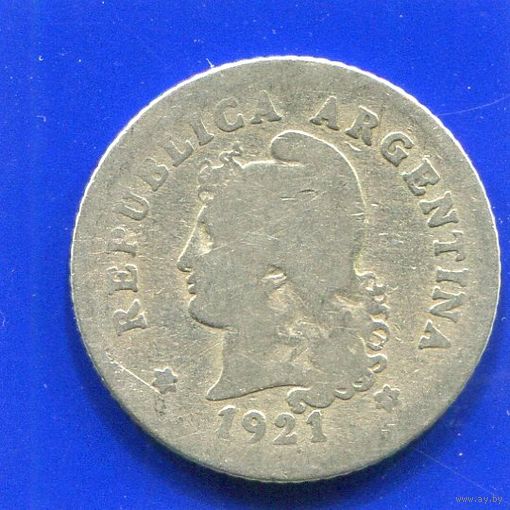 Аргентина 10 сентаво 1921