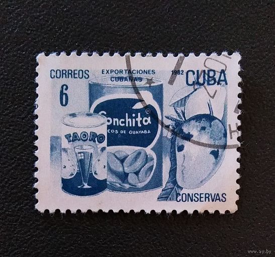 Марка Куба 1982 год Экспорт