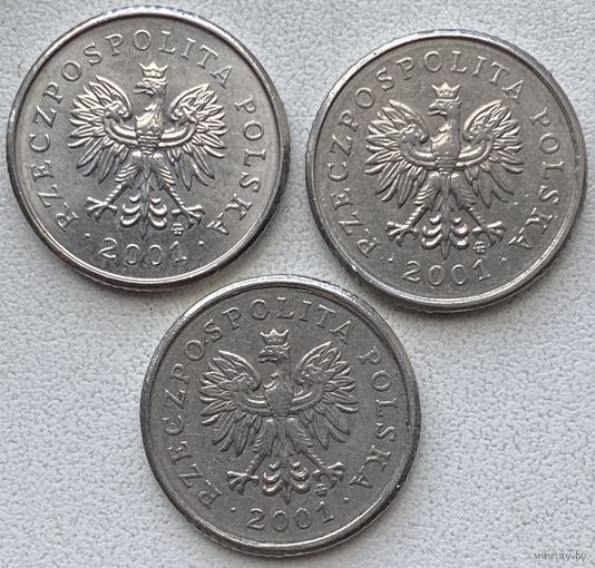 Польша 10 грошей 2001 г. Цена за 1 шт.