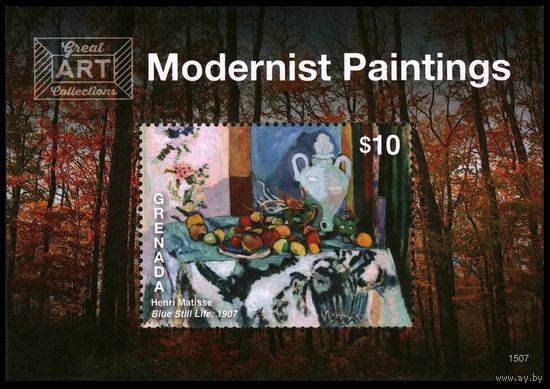 2015 Гренада 7016/B888 Живопись - Анри Матисс 9,00 евро