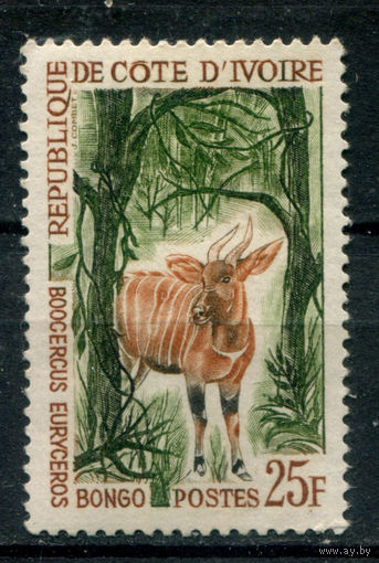 Кот д'Ивуар - 1963г. - животные - 1 марка - полная серия, MNH с небольшим повреждением клея [Mi 257]. Без МЦ!
