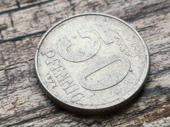Германия (ГДР). 50 пфеннигов 1972. Брак, выкрошка. Торг.