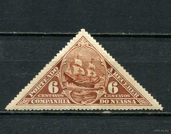 Португальские колонии - Ньяса - 1924 - Парусник 5С. Portomarken - [Mi.6p] - 1 марка. MNH, MLH.  (Лот 45HQ)-TG3P1