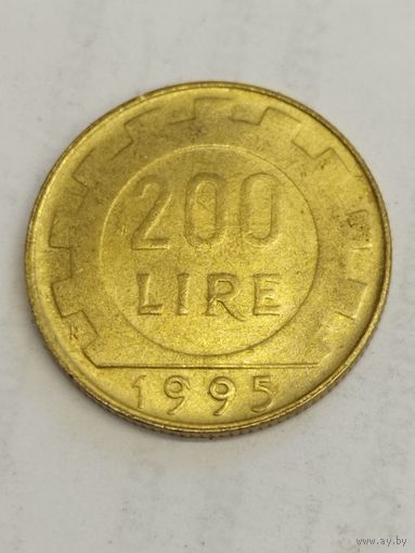 Италия 200 лир 1995