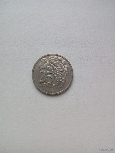 25 центов 1977г. Тринидад и Тобаго.