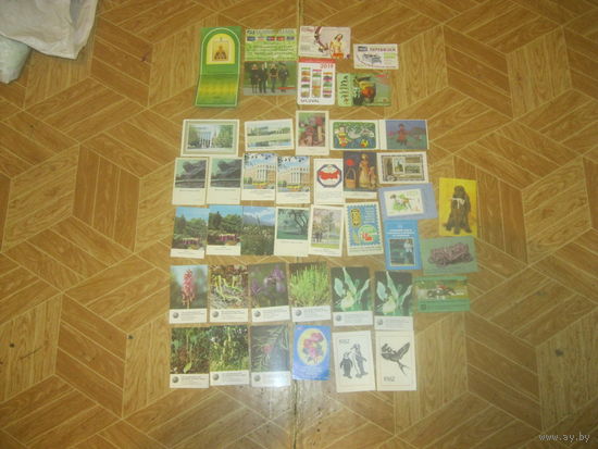 Карманные календарики одним лотом 42 шт.