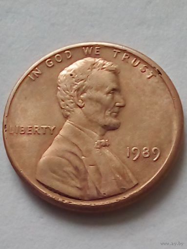 США 1 цент 1989 г