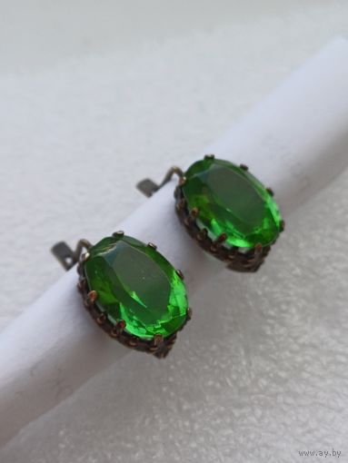 Все лоты с 1р.Редкие 875пр Серьги СССР