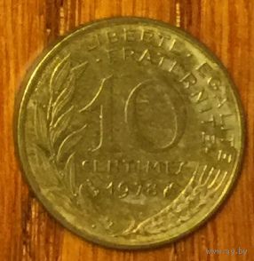 Франция, 10 сантимов 1978