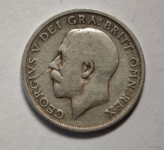 1920 год Англия шиллинг  серебро