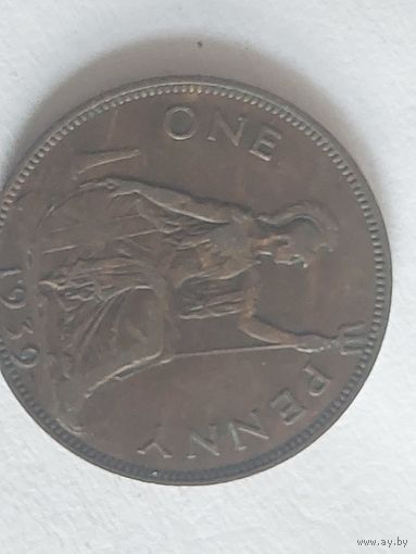 1 пенни 1939 великобритания