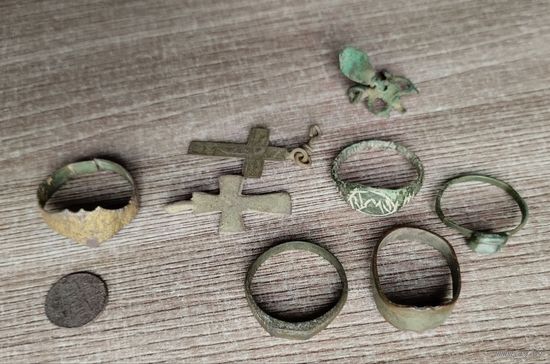 Кольца старинные сборный лот