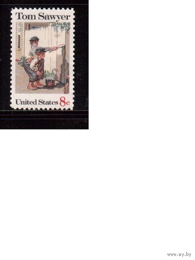 США-1972, (Мих.1085), ** , Том Сойер (одиночка)