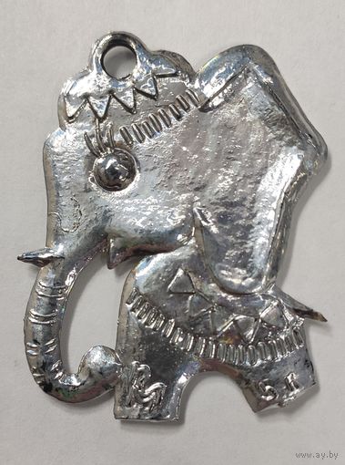 Елочная игрушка СССР пластик. Слон.