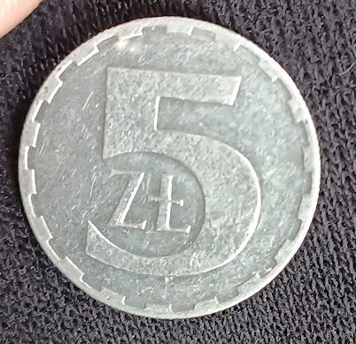 5 злотых 1990  Polska Rzeczpospolita  Ludowa 5 zl 1990 Польша