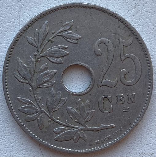 Бельгия 25 сантимов 1929 г. BELGIE