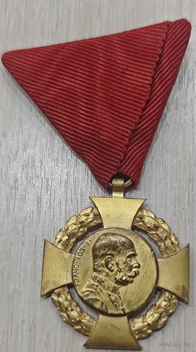 Крест памятный. Австро-Венгрия. 1908 год. Люкс