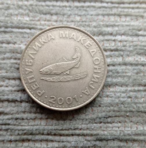Werty71 Македония 2 денара 2001 рыба Форель динара