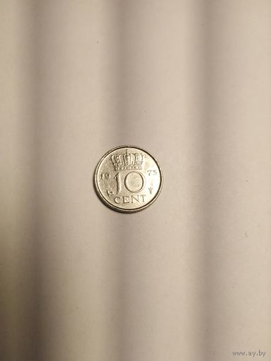 10 ЦЕНТ 1973Г НИДЕРЛАНДЫ