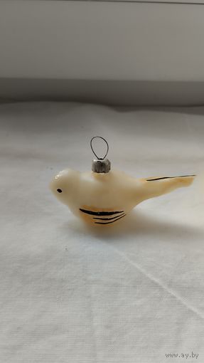 Ёлочная игрушка СССР "Птичка"