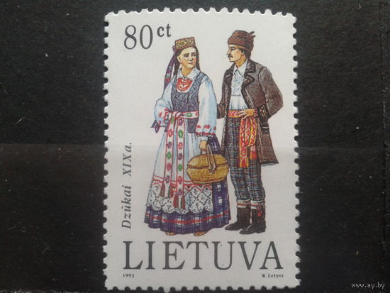 Литва 1993 Народная одежда**