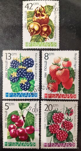 Болгария 1984. Ягоды. Полная серия