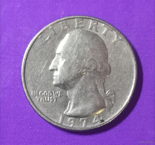 25 центов сша 1974 г.