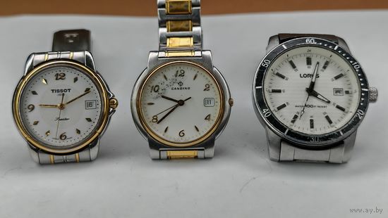 Часы Candino Tissot Lorus. Не рабочие!!! На запчасти или восстановление. Как есть. С рубля