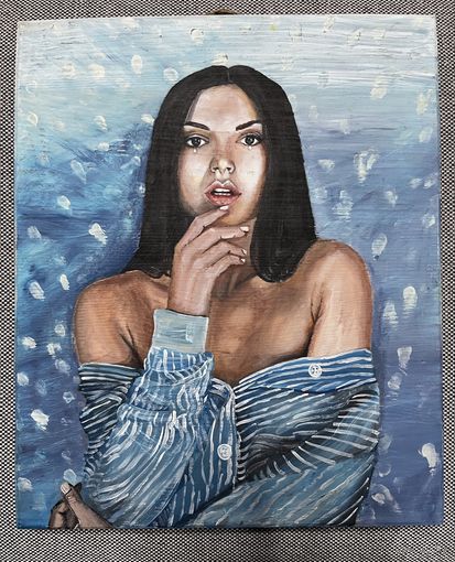 Живопись на доске "Алёна Венум"