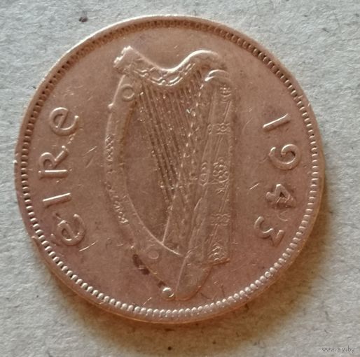 Ирландия 1/2 пенни, 1943 г., KM# 10