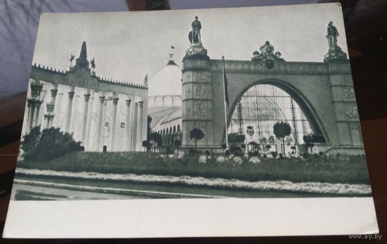 1955 год Москва ВСХВ Павильон Механизации