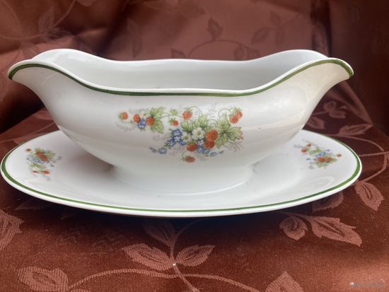 Соусник фарфор старая Рига клеймо PFF 50-60г СССР