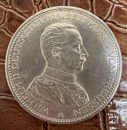 Монета 5 марок Пруссия Германская империя 1913 год. Вильгельм ll