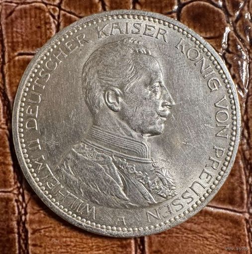 Монета 5 марок Пруссия Германская империя 1913 год. Вильгельм ll