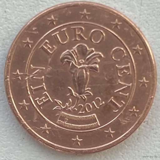 Австрия 1 евроцент 2012 г.