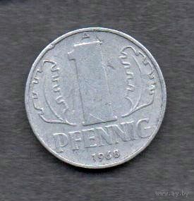 ГДР. 1 пфенниг 1968