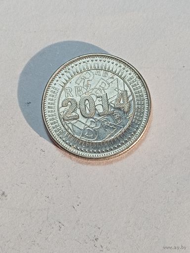 Зимбабве 25 центов 2014 года .
